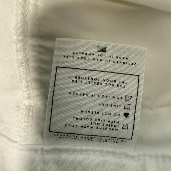 AYR Women's The Beat Jeans Barrel Leg Crop White Size 30 - Picture 11 of 13